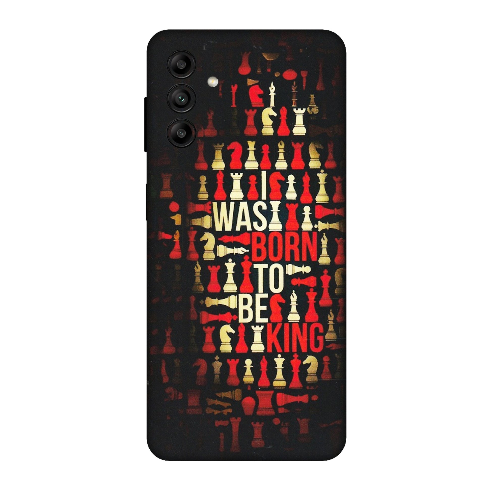 Samsung A/S Series Phone Skins (All Models) - Born To Be King - Matte Finish (M-73) Samsung Galaxy A04S