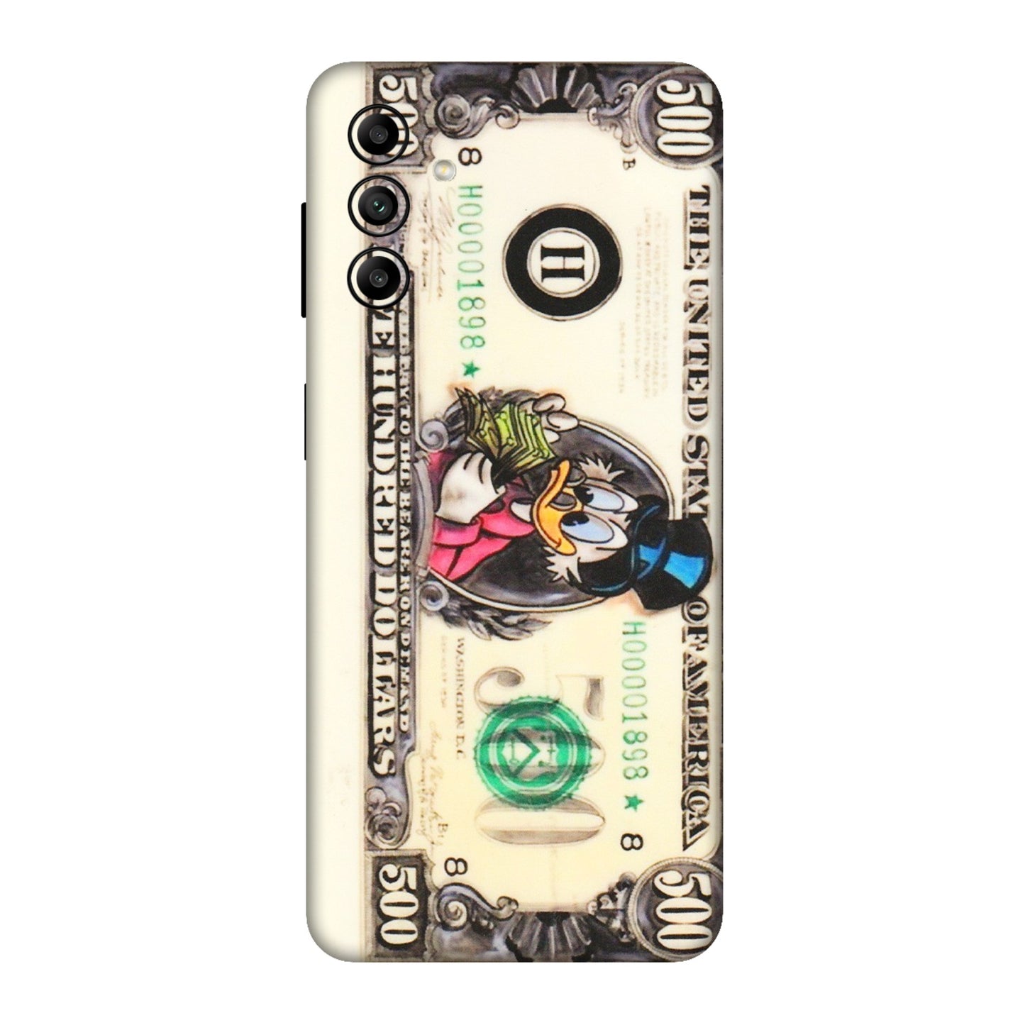 Samsung A/S Series Phone Skins (All Models) - Five Hundred Dollar Duck - Transparent Finish (T-15) Samsung Galaxy A04S