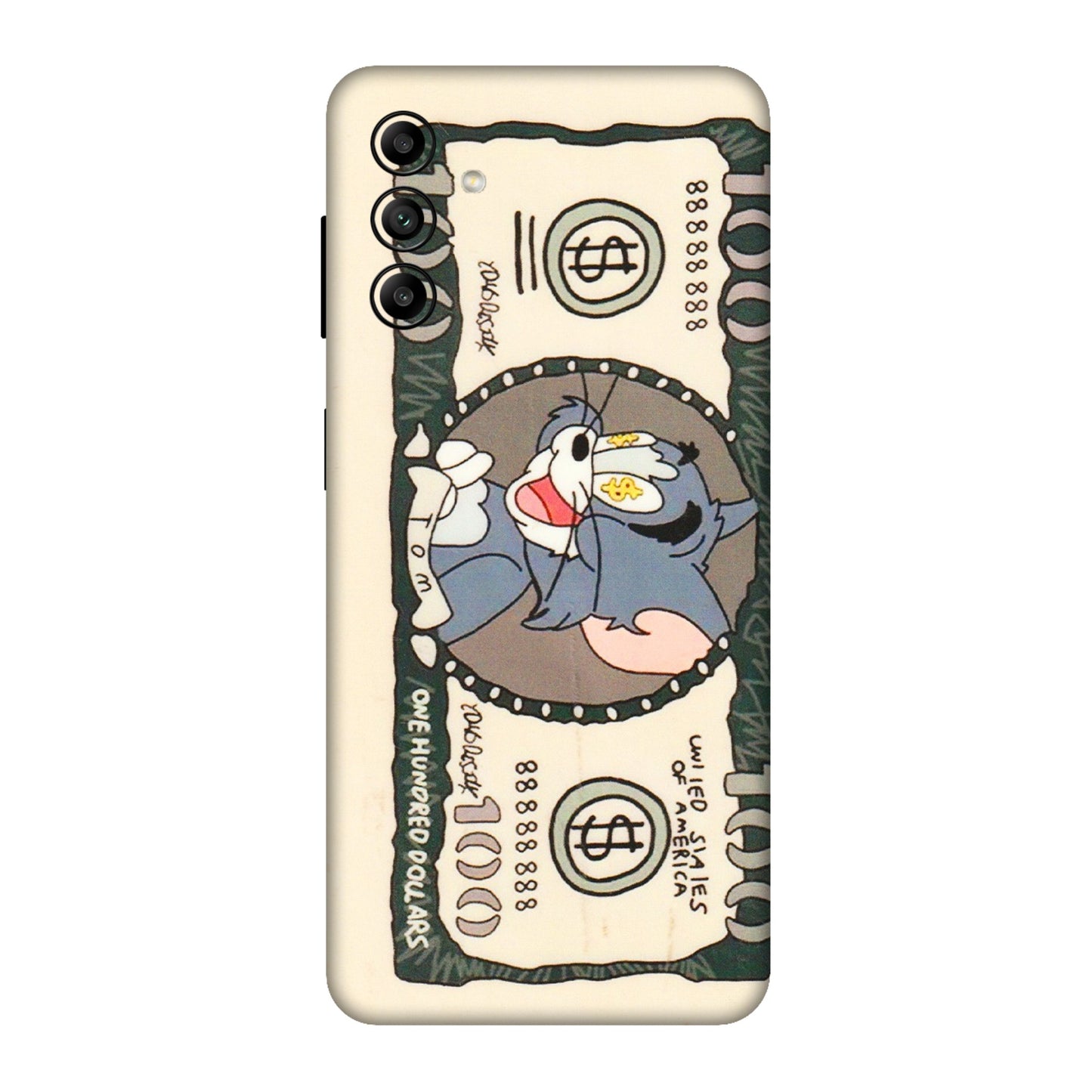 Samsung A/S Series Phone Skins (All Models) - One Hundred Dollar Tom - Transparent Finish (T-16) Samsung Galaxy A04S