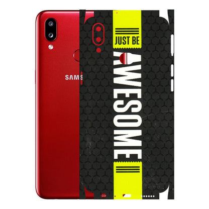 Samsung A/S Series Phone Skins (All Models) - Just Be Awesome - 3D Embossed Finish (L-101) Samsung Galaxy A10S
