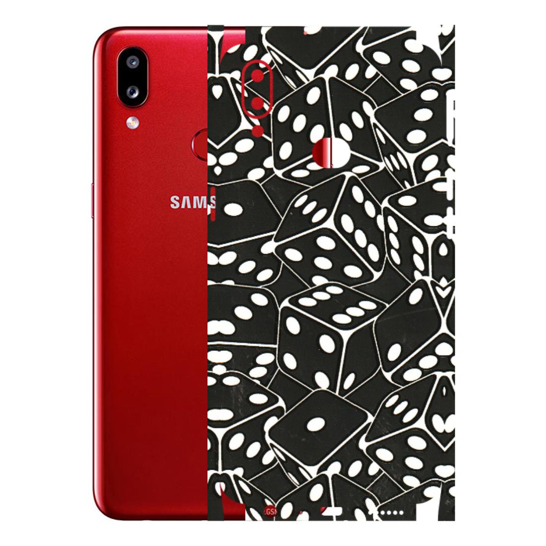 Samsung A/S Series Phone Skins (All Models) - Big Black Dices - 3D Embossed Finish (L-106) Samsung Galaxy A10S