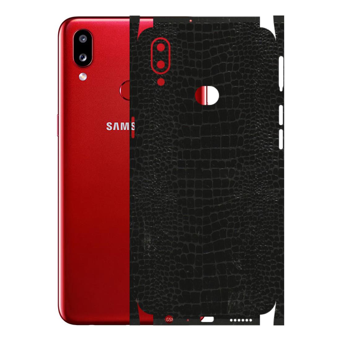 Samsung A/S Series Phone Skins (All Models) - Snake Leather Black - 3D Embossed Finish (L-107) Samsung Galaxy A10S