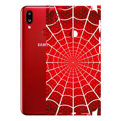 Samsung A/S Series Phone Skins (All Models) - Classic Spidey Web - 3D Embossed Finish (L-115) Samsung Galaxy A10S