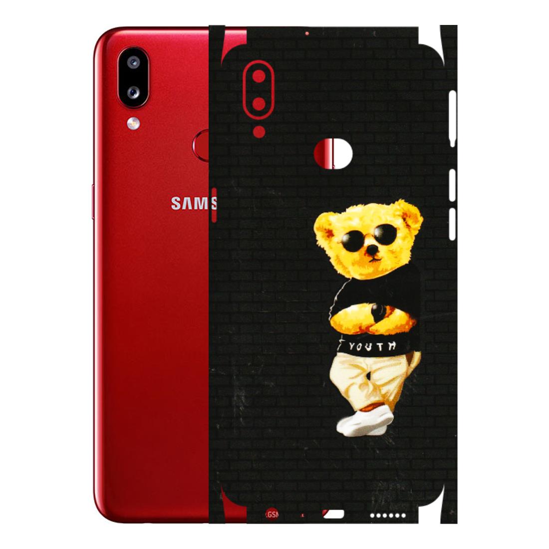 Samsung A/S Series Phone Skins (All Models) - Classy Teddy Bear - 3D Embossed Finish (L-116) Samsung Galaxy A10S