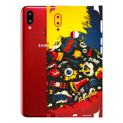 Samsung A/S Series Phone Skins (All Models) - Pacific Doodle Art - 3D Embossed Finish (L-120) Samsung Galaxy A10S