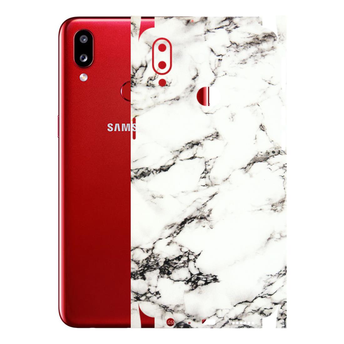 Samsung A/S Series Phone Skins (All Models) - Black and White Marble Texture - 3D Embossed Finish (L-124) Samsung Galaxy A10S