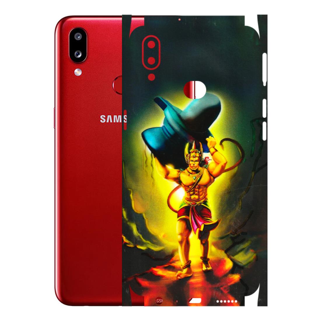 Samsung A/S Series Phone Skins (All Models) - Hanuman Ji - 3D Embossed Finish (L-128) Samsung Galaxy A10S