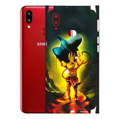 Samsung A/S Series Phone Skins (All Models) - Hanuman Ji - 3D Embossed Finish (L-128) Samsung Galaxy A10S