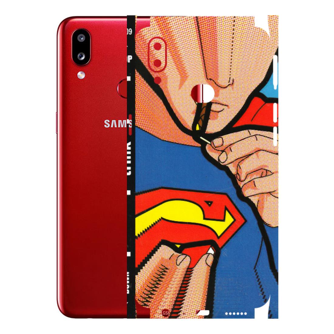 Samsung A/S Series Phone Skins (All Models) - Superman Sutta - 3D Embossed Finish (L-130) Samsung Galaxy A10S
