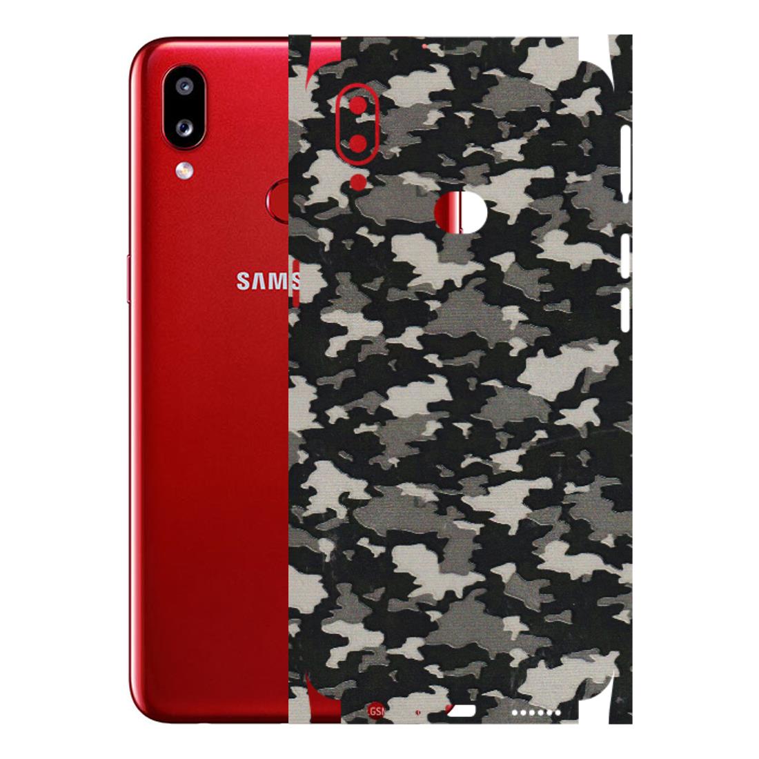 Samsung A/S Series Phone Skins (All Models) - Black/Grey Camoflaunge - 3D Embossed Finish (L-142) Samsung Galaxy A10S