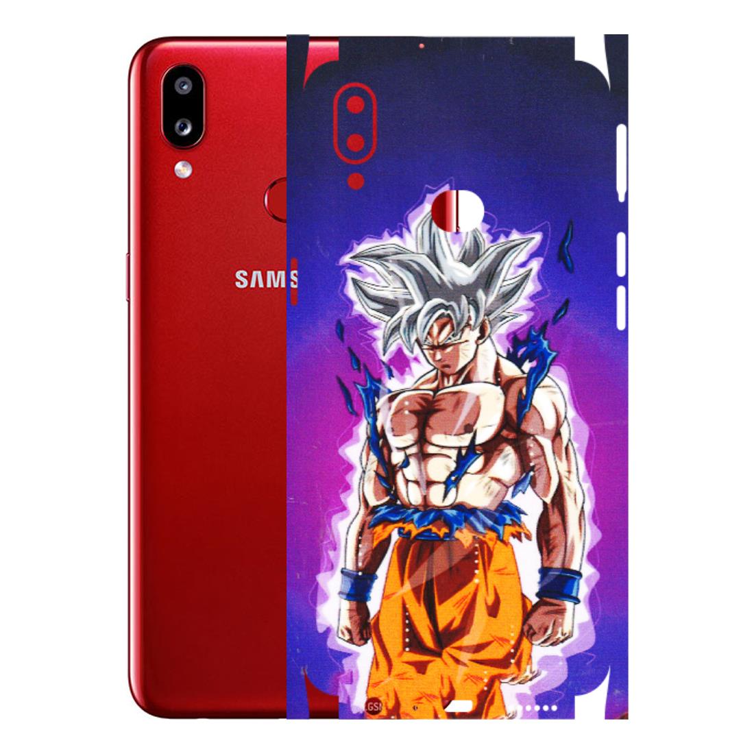 Samsung A/S Series Phone Skins (All Models) - Goku Purple Anime - 3D Embossed Finish (L-147) Samsung Galaxy A10S
