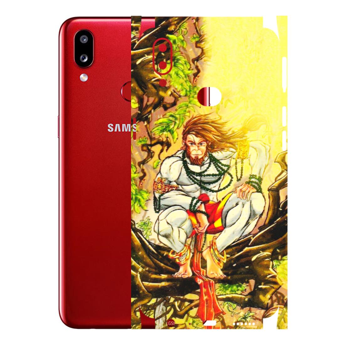 Samsung A/S Series Phone Skins (All Models) - Lord Hanuman - 3D Embossed Finish (L-152) Samsung Galaxy A10S