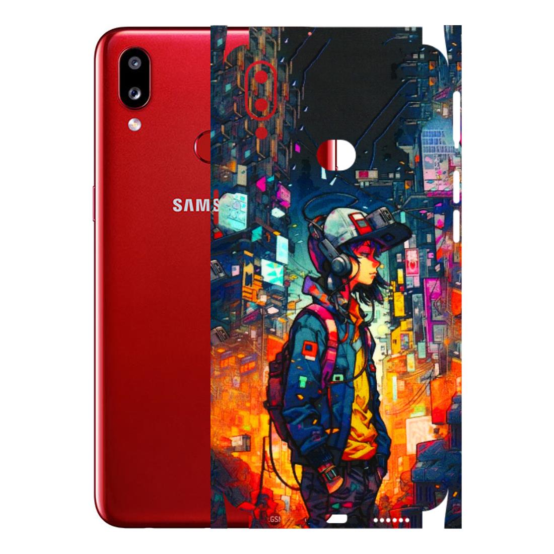 Samsung A/S Series Phone Skins (All Models) - Street Anime Guy - 3D Embossed Finish (L-158) Samsung Galaxy A10S