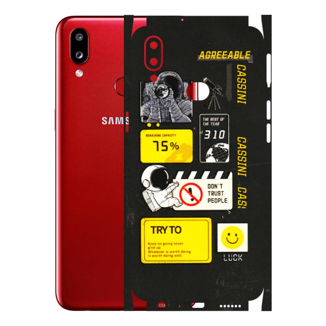 Samsung A/S Series Phone Skins (All Models) - Black Cassini - 3D Embossed Finish (L-161) Samsung Galaxy A10S