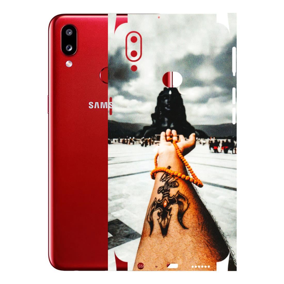 Samsung A/S Series Phone Skins (All Models) - Jai Adiyogi Mahakaal - 3D Embossed Finish (L-164) Samsung Galaxy A10S