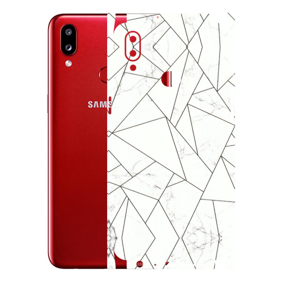 Samsung A/S Series Phone Skins (All Models) - Luxury White Marble Effect - 3D Embossed Finish (L-168) Samsung Galaxy A10S