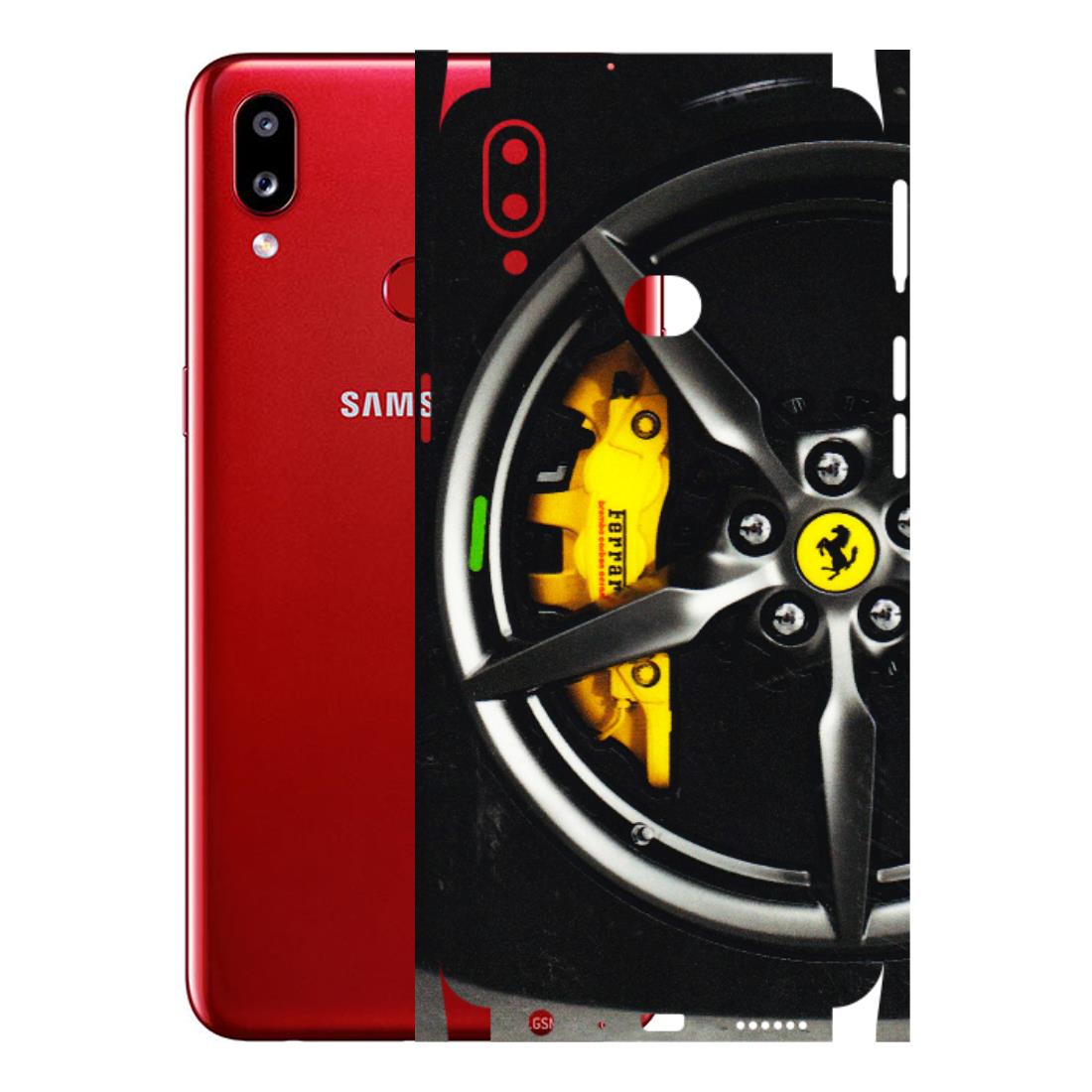Samsung A/S Series Phone Skins (All Models) - Ferrari Wheel Alloy - 3D Embossed Finish (L-173) Samsung Galaxy A10S