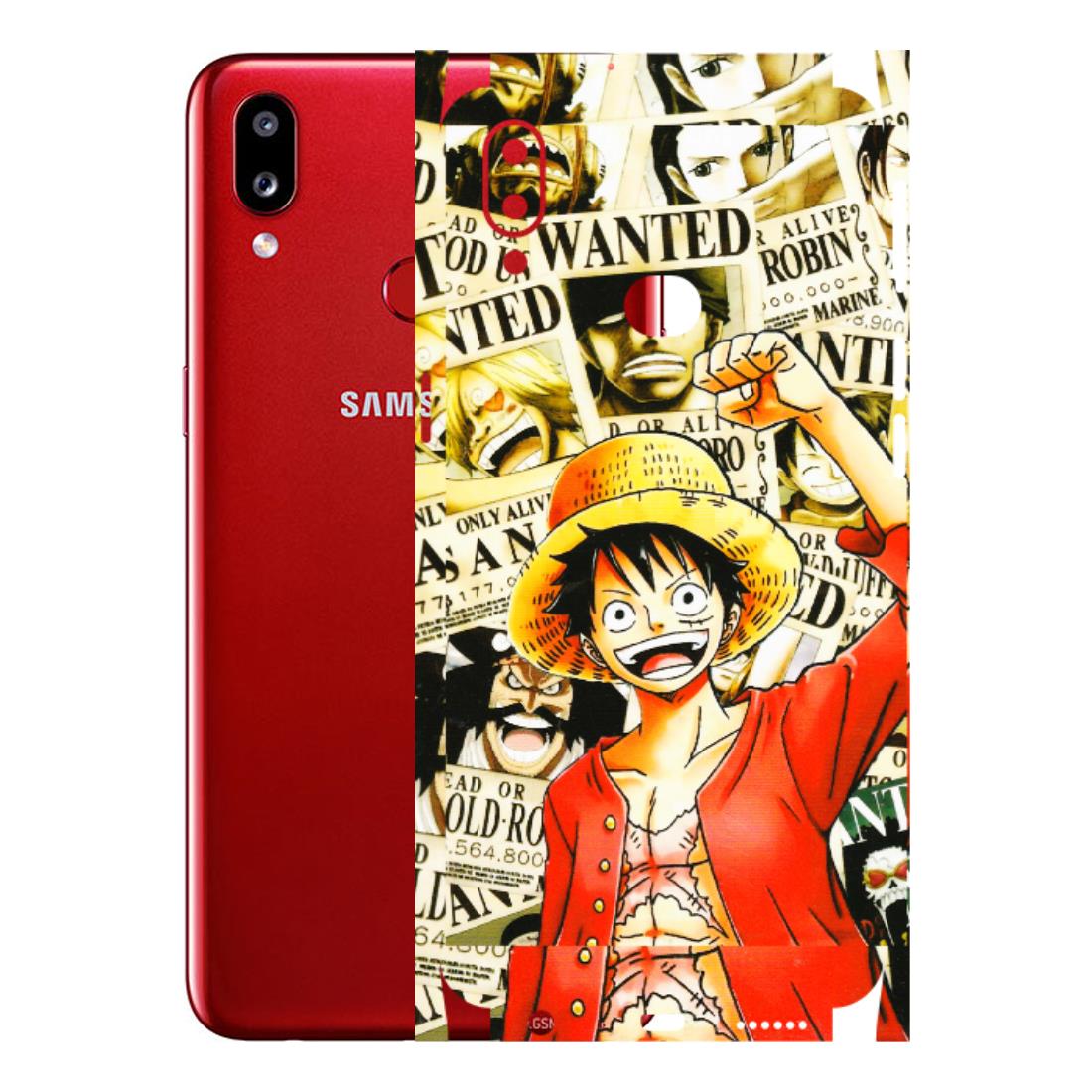 Samsung A/S Series Phone Skins (All Models) - Luffy Anime - 3D Embossed Finish (L-177) Samsung Galaxy A10S