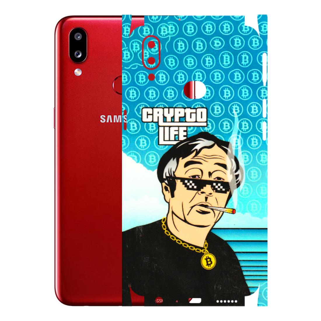 Samsung A/S Series Phone Skins (All Models) - Crypto Thug Life - 3D Embossed Finish (L-179) Samsung Galaxy A10S