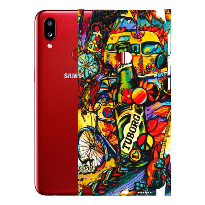 Samsung A/S Series Phone Skins (All Models) - Cool Beer Bottle - 3D Embossed Finish (L-193) Samsung Galaxy A10S