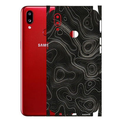 Samsung A/S Series Phone Skins (All Models) - Black Swirl - 3D Embossed Finish (L-196) Samsung Galaxy A10S