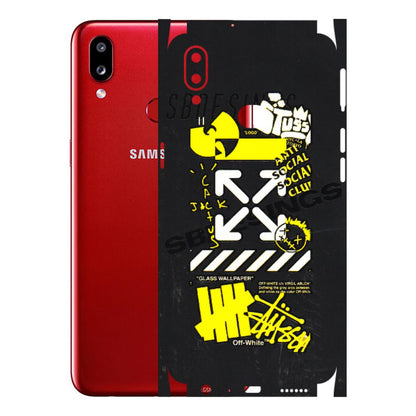 Samsung A/S Series Phone Skins (All Models) - Anti Social Graffiti - 3D Embossed Finish (L-198) Samsung Galaxy A10S