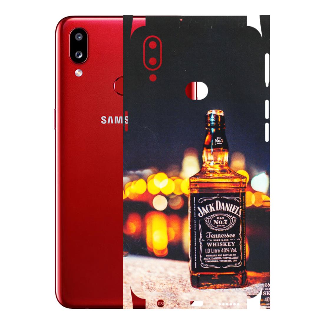 Samsung A/S Series Phone Skins (All Models) - JD Whiskey Bottle - 3D Embossed Finish (L-20) Samsung Galaxy A10S