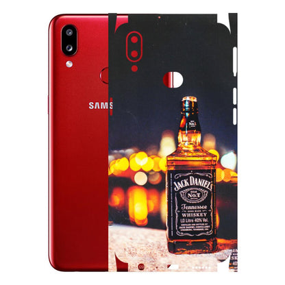 Samsung A/S Series Phone Skins (All Models) - JD Whiskey Bottle - 3D Embossed Finish (L-20) Samsung Galaxy A10S
