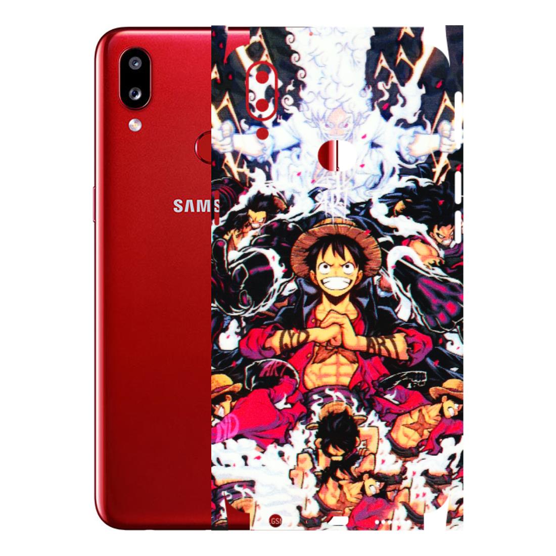 Samsung A/S Series Phone Skins (All Models) - Luffy Anime Character - 3D Embossed Finish (L-203) Samsung Galaxy A10S