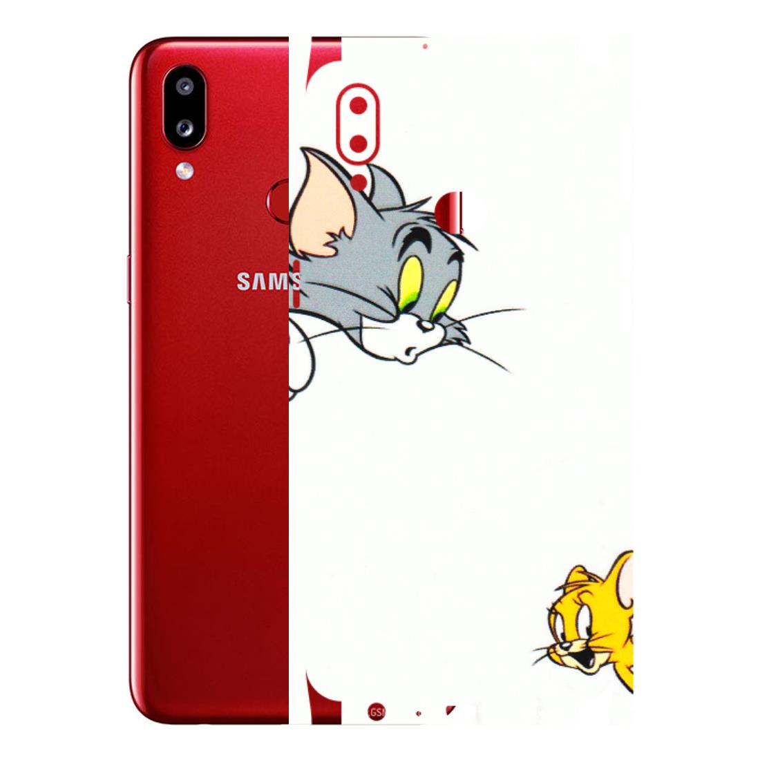 Samsung A/S Series Phone Skins (All Models) - Cute Tom And Jerry - 3D Embossed Finish (L-220) Samsung Galaxy A10S