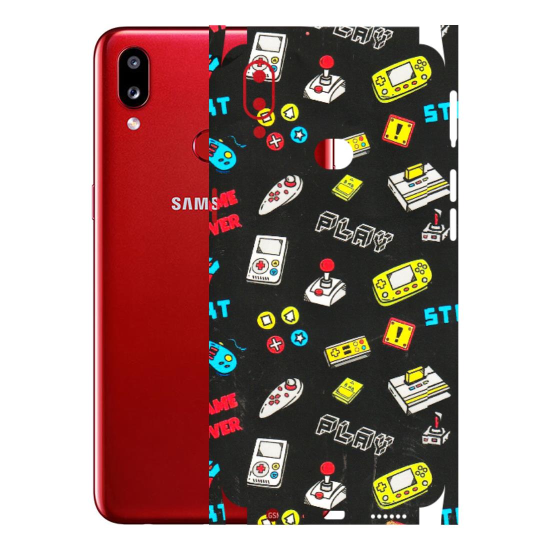 Samsung A/S Series Phone Skins (All Models) - Gaming Doodles - 3D Embossed Finish (L-224) Samsung Galaxy A10S