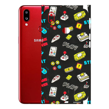 Samsung A/S Series Phone Skins (All Models) - Gaming Doodles - 3D Embossed Finish (L-224) Samsung Galaxy A10S
