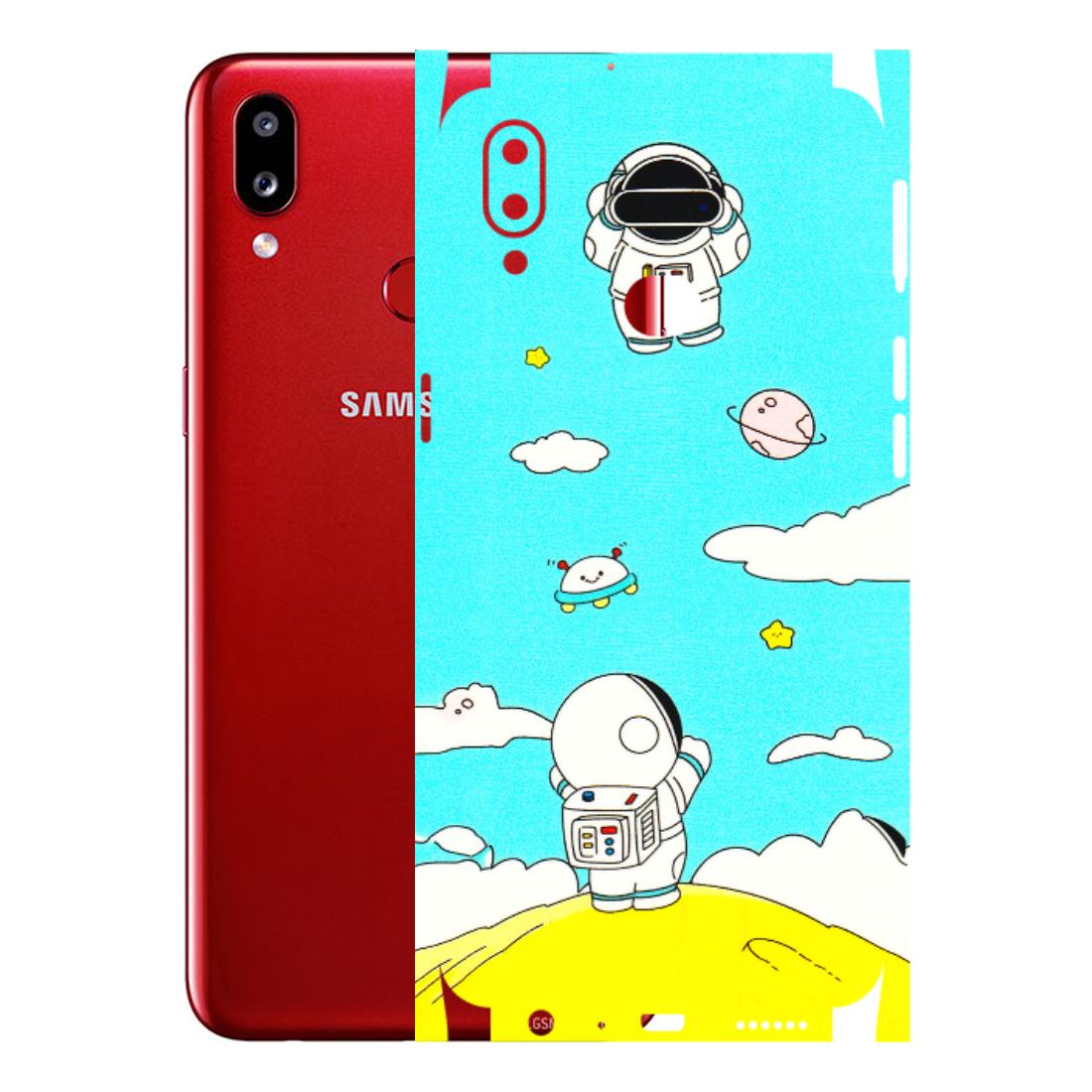 Samsung A/S Series Phone Skins (All Models) - Blue Skies Astro Float - 3D Embossed Finish (L-230) Samsung Galaxy A10S
