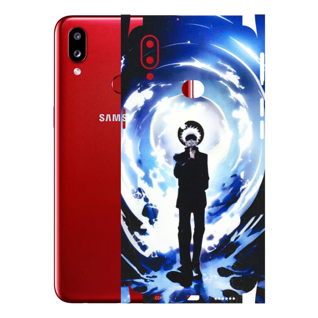 Samsung A/S Series Phone Skins (All Models) - Satoru Gojo Dark Blue - 3D Embossed Finish (L-235) Samsung Galaxy A10S