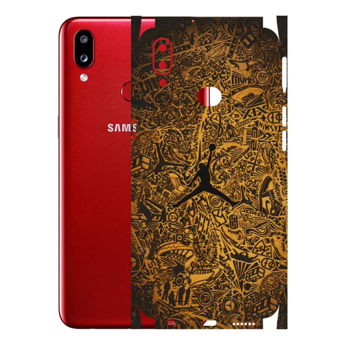 Samsung A/S Series Phone Skins (All Models) - Premium Gold Basketball Player - 3D Embossed Finish (L-236) Samsung Galaxy A10S