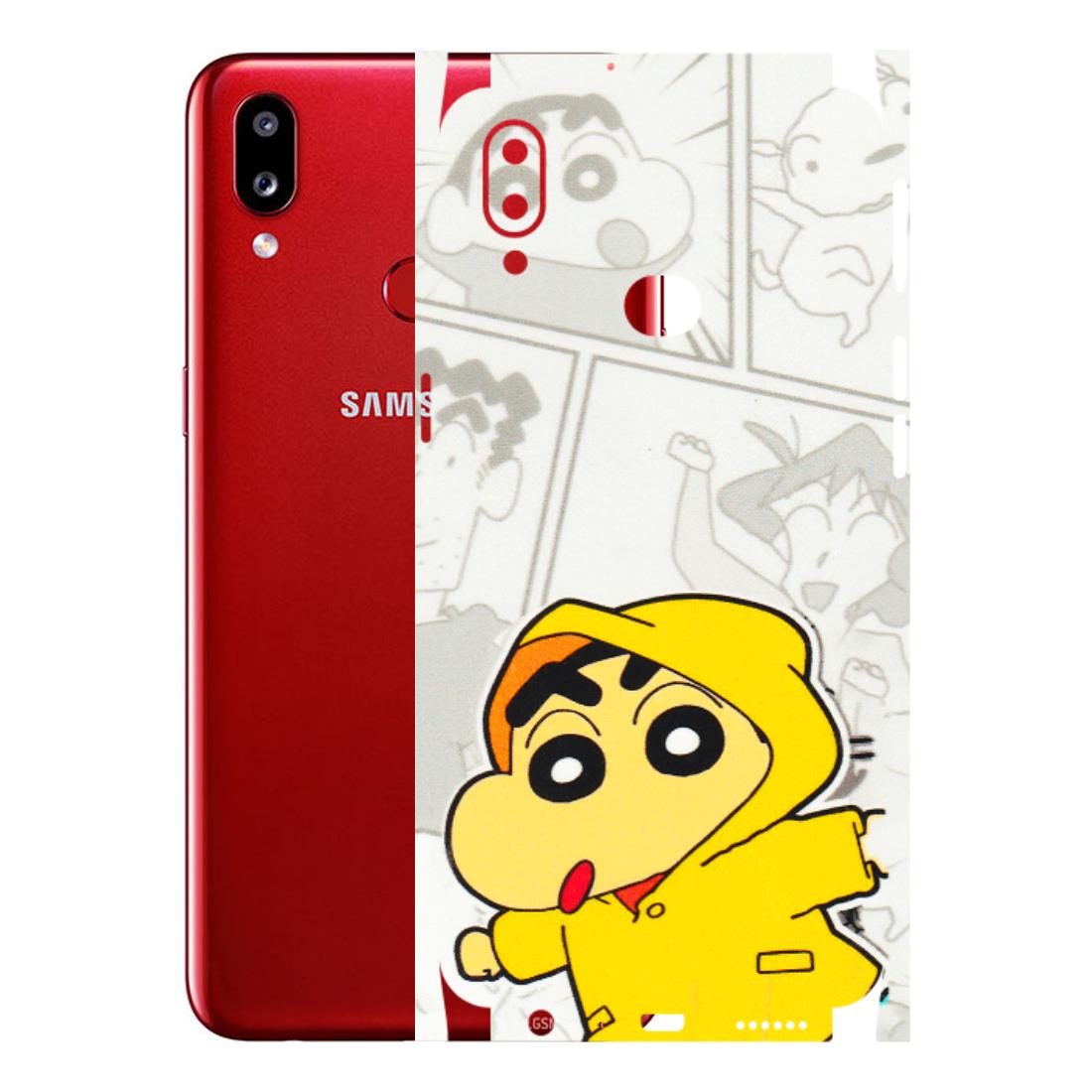 Samsung A/S Series Phone Skins (All Models) - Yellow Shinchan Comic - 3D Embossed Finish (L-246) Samsung Galaxy A10S