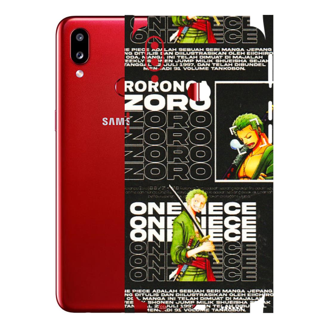 Samsung A/S Series Phone Skins (All Models) - One Piece Zoro - 3D Embossed Finish (L-250) Samsung Galaxy A10S