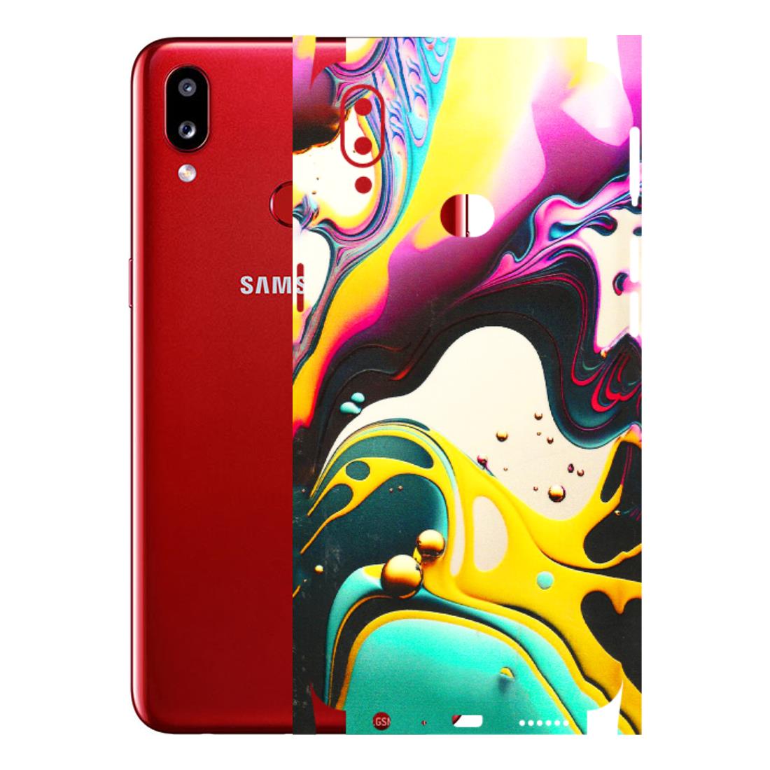 Samsung A/S Series Phone Skins (All Models) - Multicolor Abstract pattern - 3D Embossed Finish (L-254) Samsung Galaxy A10S
