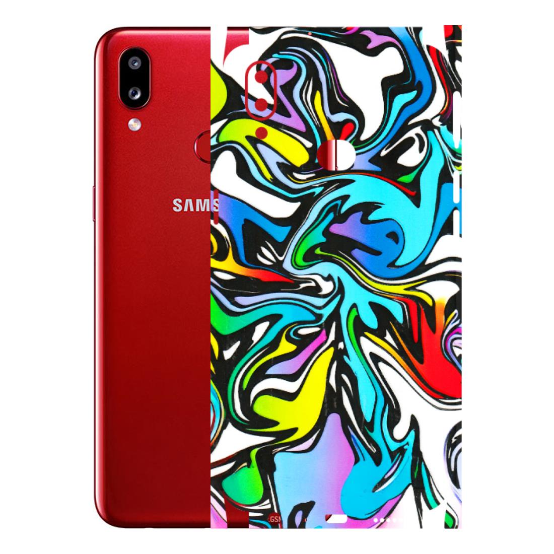 Samsung A/S Series Phone Skins (All Models) - Abstract Colour Paints - 3D Embossed Finish (L-271) Samsung Galaxy A10S