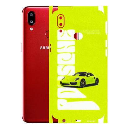 Samsung A/S Series Phone Skins (All Models) - Lime Green Porche - 3D Embossed Finish (L-30) Samsung Galaxy A10S