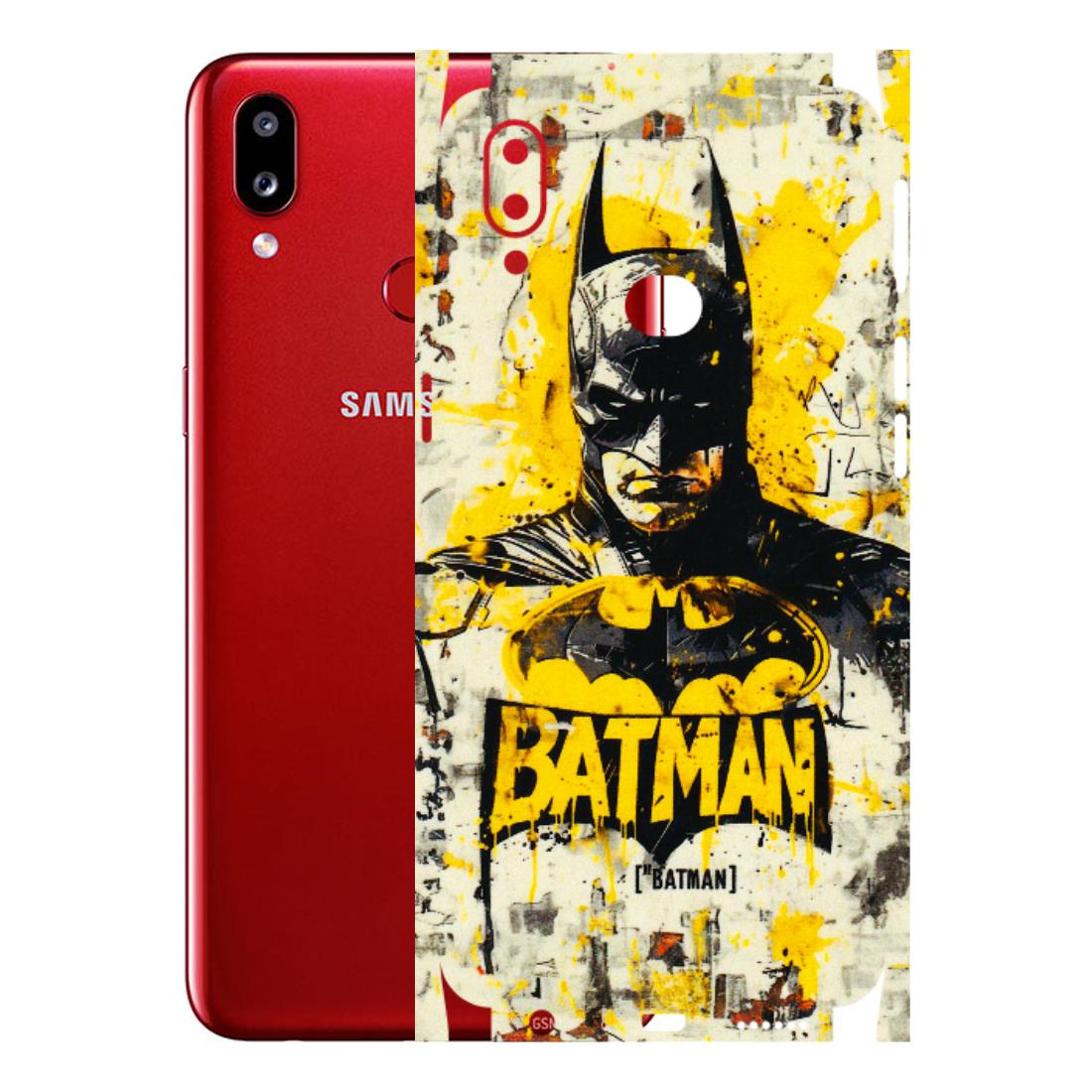 Samsung A/S Series Phone Skins (All Models) - Batman Yellow BT - 3D Embossed Finish (L-304) Samsung Galaxy A10S