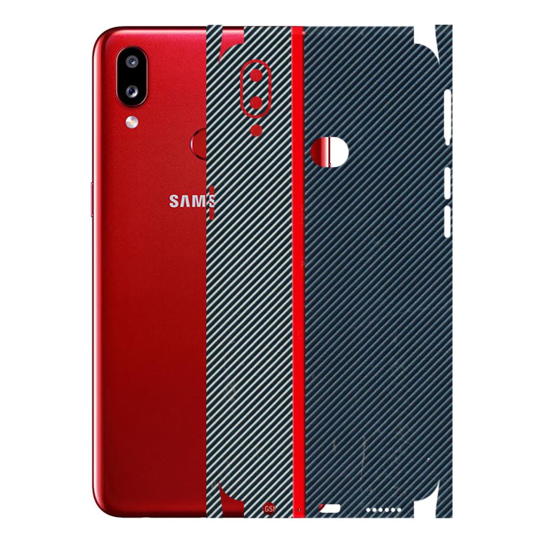 Samsung A/S Series Phone Skins (All Models) - Blue Sober Lines - 3D Embossed Finish (L-305) Samsung Galaxy A10S