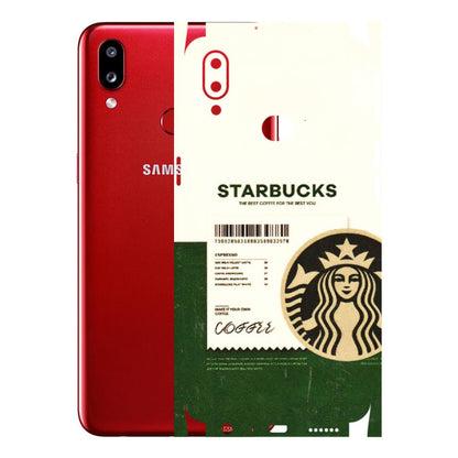 Samsung A/S Series Phone Skins (All Models) - Starbucks Barcode - 3D Embossed Finish (L-308) Samsung Galaxy A10S
