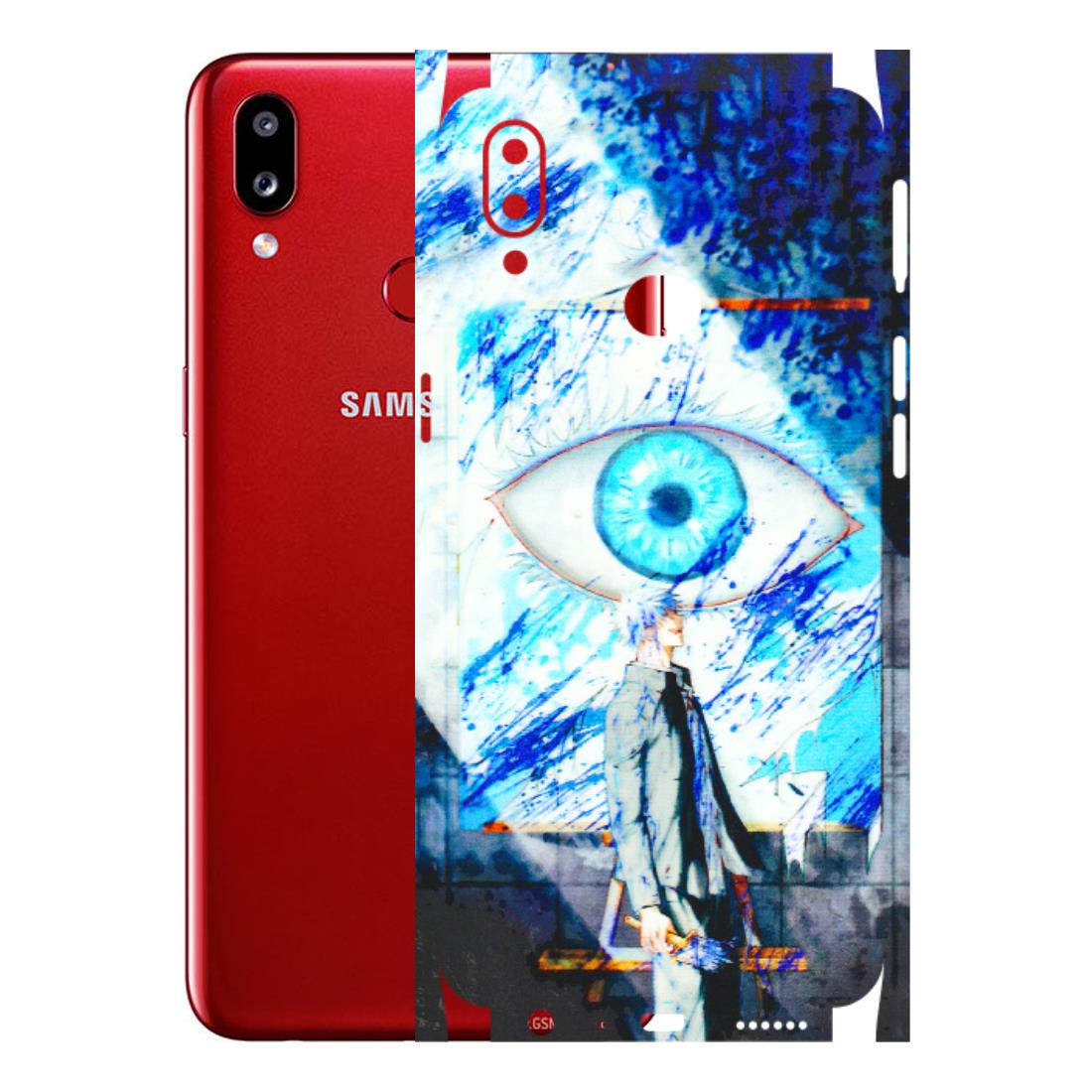Samsung A/S Series Phone Skins (All Models) - Anime Sea Blue Eye - 3D Embossed Finish (L-318) Samsung Galaxy A10S