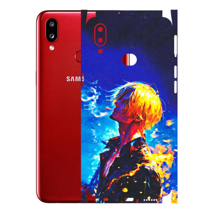 Samsung A/S Series Phone Skins (All Models) - Sanji Vinsmoke One Piece - 3D Embossed Finish (L-319) Samsung Galaxy A10S