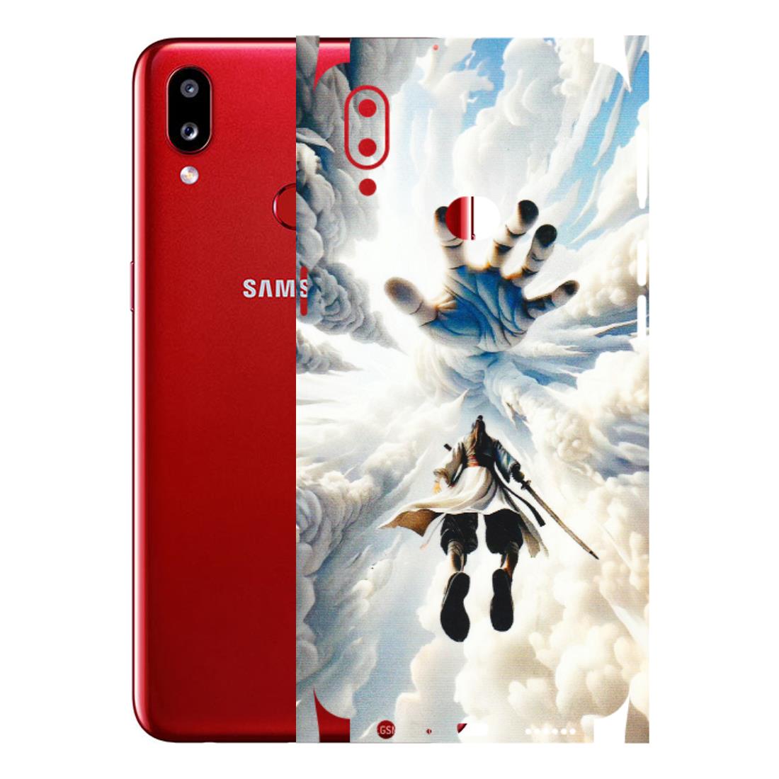 Samsung A/S Series Phone Skins (All Models) - Big Hand With Monkey King - 3D Embossed Finish (L-323) Samsung Galaxy A10S