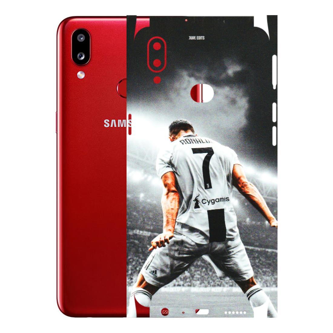 Samsung A/S Series Phone Skins (All Models) - Ronaldo CR7 Crazy - 3D Embossed Finish (L-44) Samsung Galaxy A10S