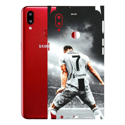 Samsung A/S Series Phone Skins (All Models) - Ronaldo CR7 Crazy - 3D Embossed Finish (L-44) Samsung Galaxy A10S