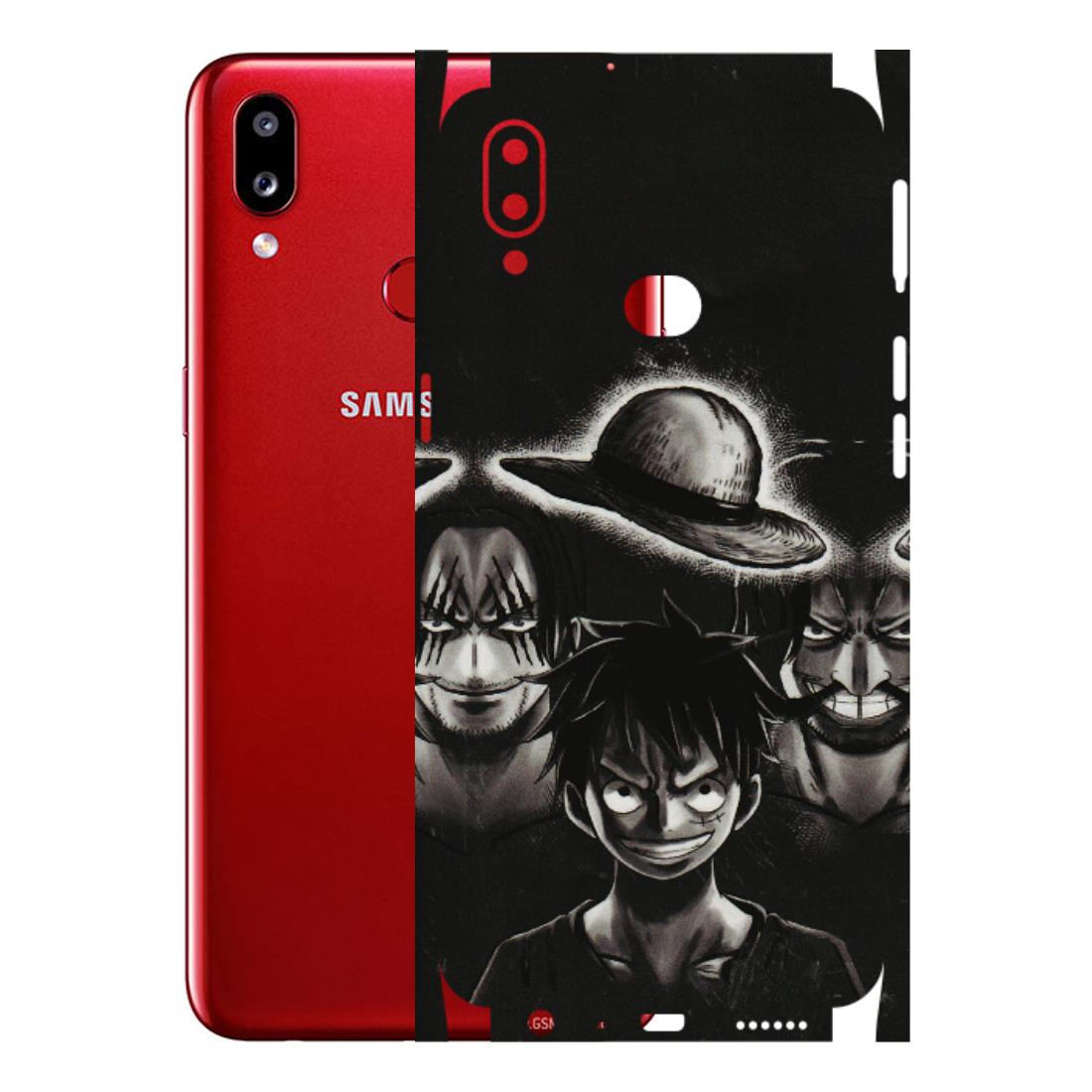 Samsung A/S Series Phone Skins (All Models) - Black Luffy Hat - 3D Embossed Finish (L-57) Samsung Galaxy A10S