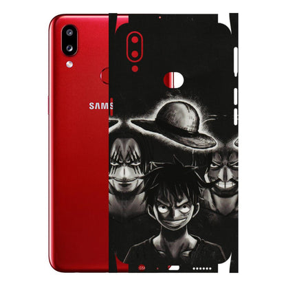 Samsung A/S Series Phone Skins (All Models) - Black Luffy Hat - 3D Embossed Finish (L-57) Samsung Galaxy A10S